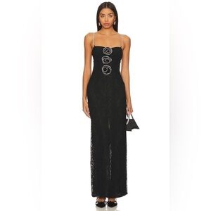 Lovers and Friends x Rachel Nadine Gown in Black Size S